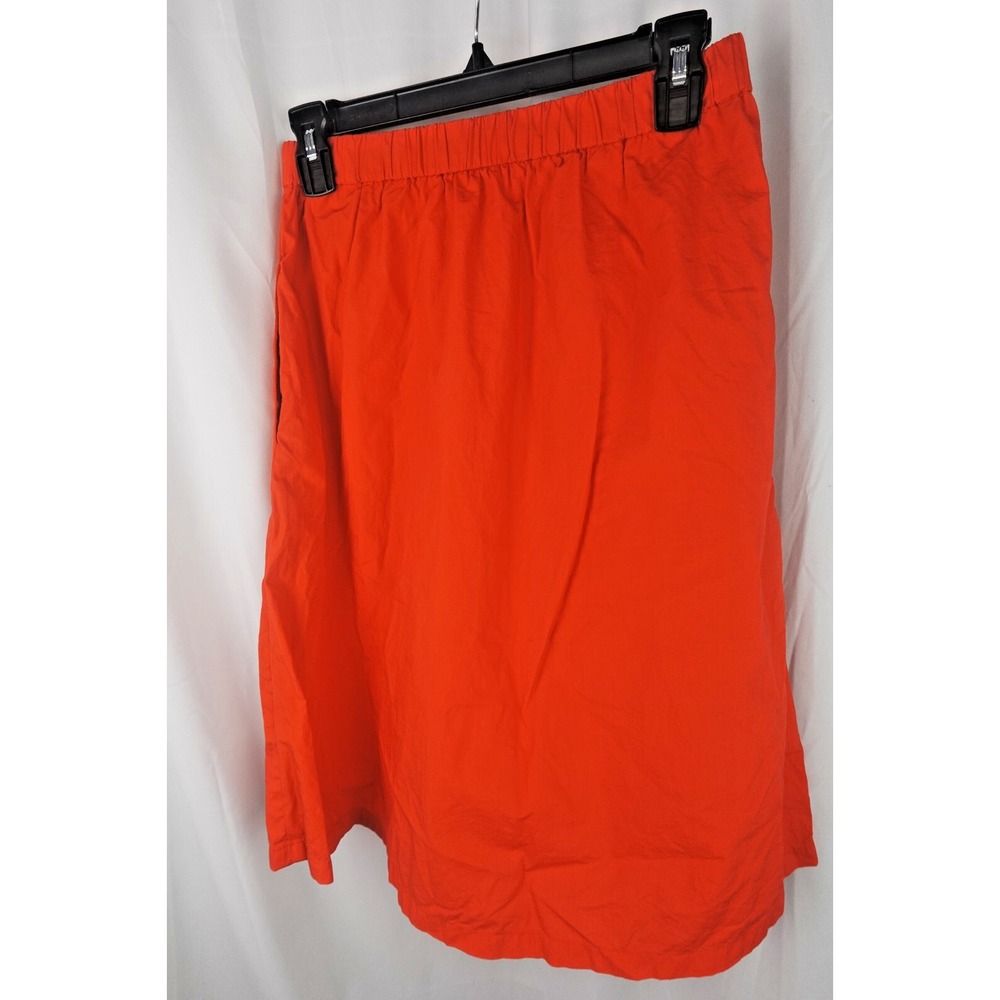 Gap Red A-Line Skirt XS Elastic Waist‎ Pull On Casual Lightweight Midi Skirt